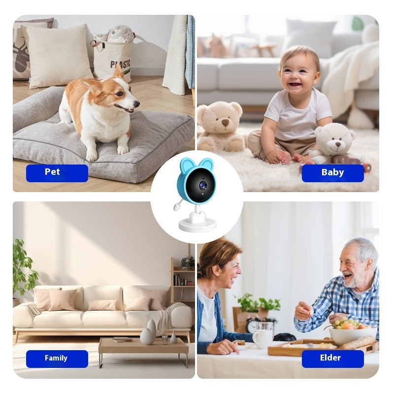 2.4G Babyphone mit HD-Kamera, Nachtsicht & Zwei-Wege-Audio