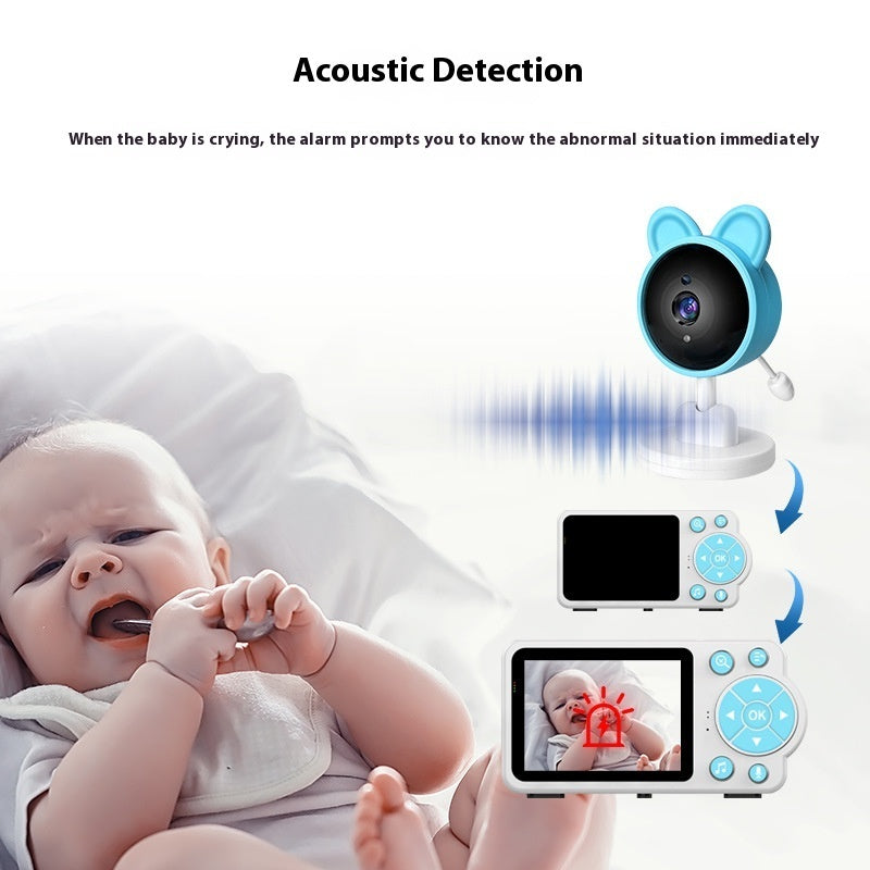 2.4G Babyphone mit HD-Kamera, Nachtsicht & Zwei-Wege-Audio